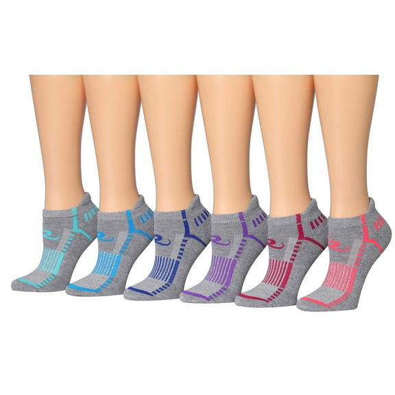 Ronnox Women's 6-Pairs Low Cut Running & Athletic Performance Tab Socks