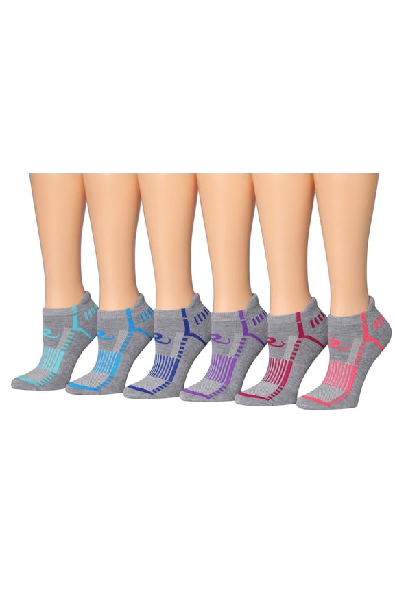 Ronnox Women's 6-Pairs Low Cut Running & Athletic Performance Tab Socks