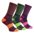 thumbnail image 1 of Ronnox Wool Blend Trekking Hiking Outdoor Sports Performance Cushioned Crew Socks, For Men & Women 3 Pairs, 1 of 6