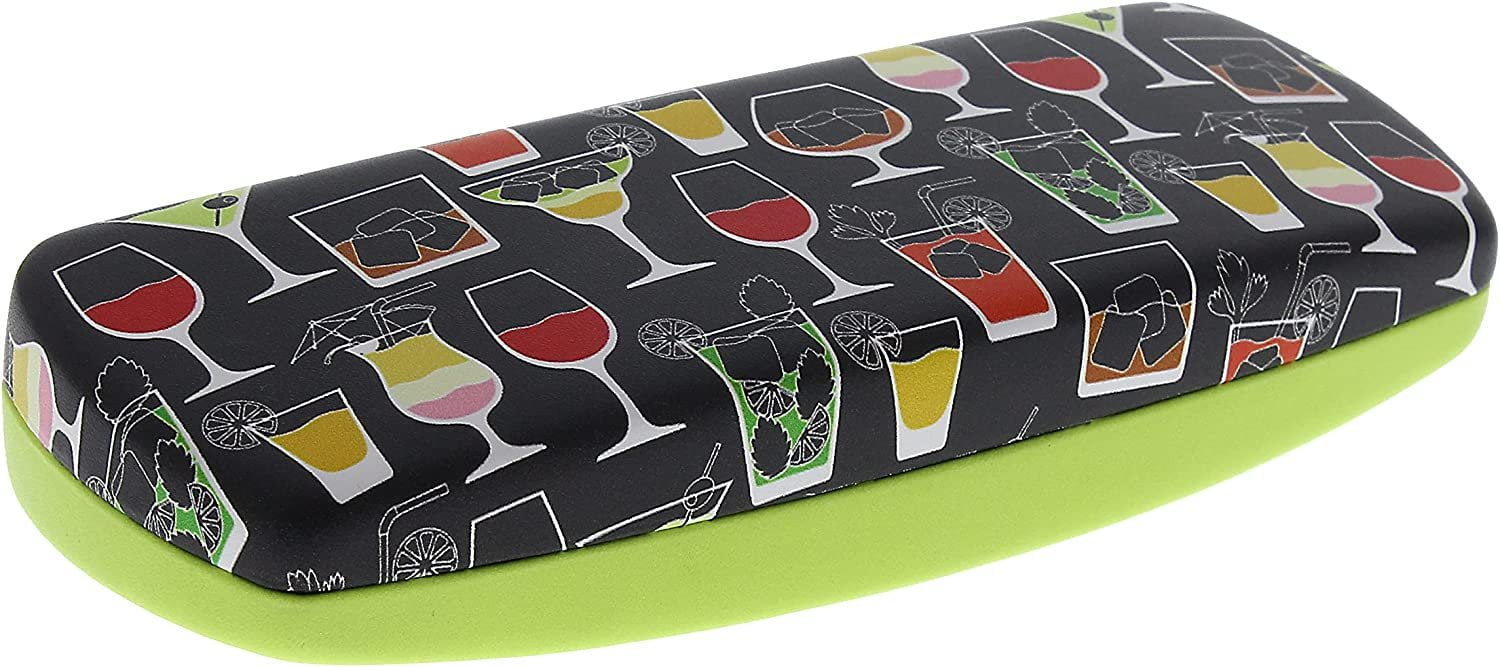 Rons Optical Clamshell Happy Hour Themed Eyeglass Case Small to Medium