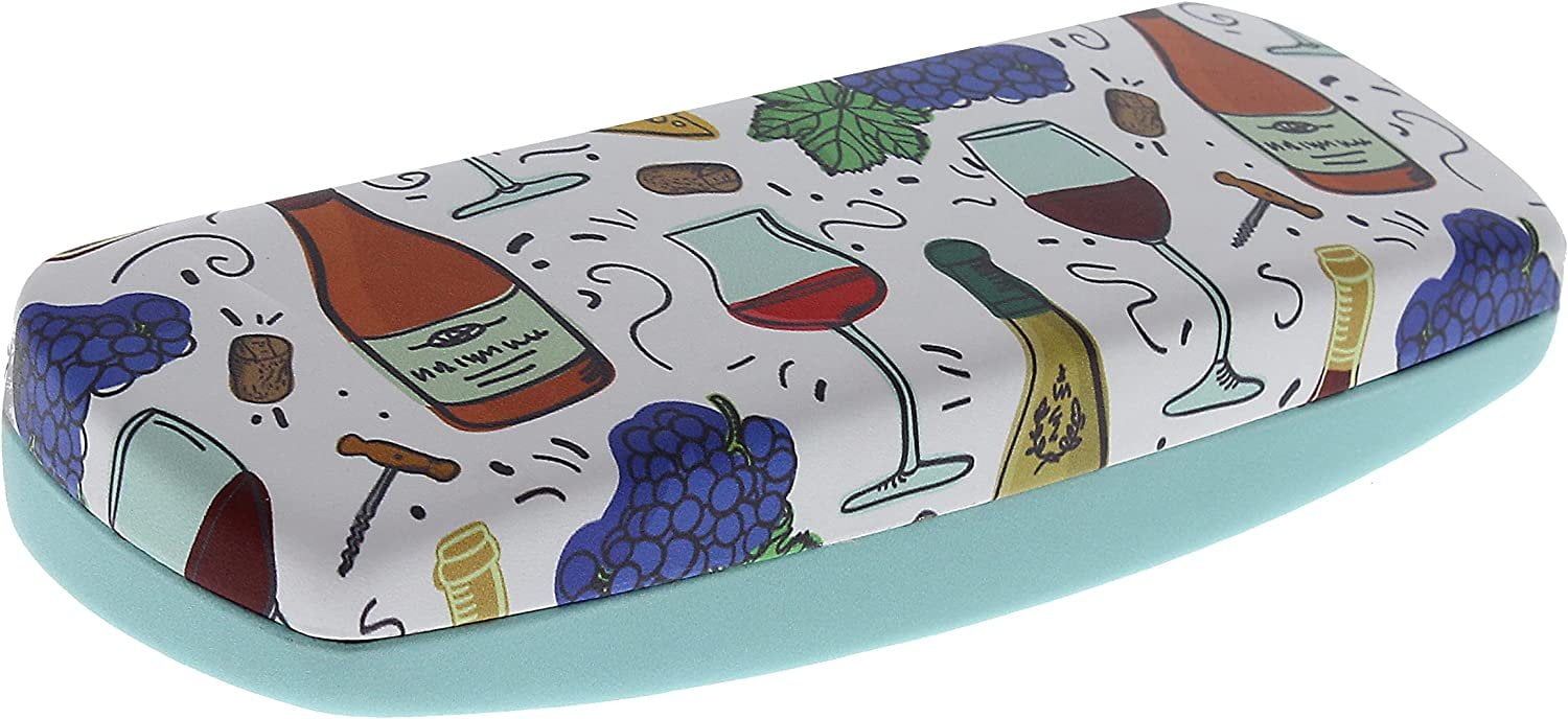 Rons Optical Clamshell Happy Hour Themed Eyeglass Case Small to Medium