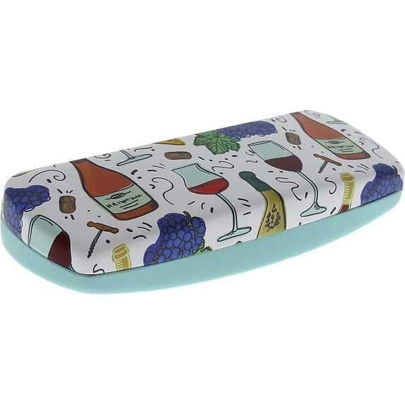Rons Optical Clamshell Happy Hour Themed Eyeglass Case Small to Medium Frames Readers for Women Men