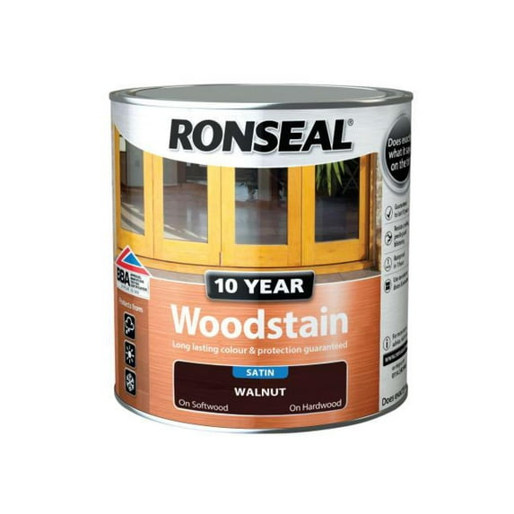 Ronseal - 10 Year Woodstain Walnut 750ml