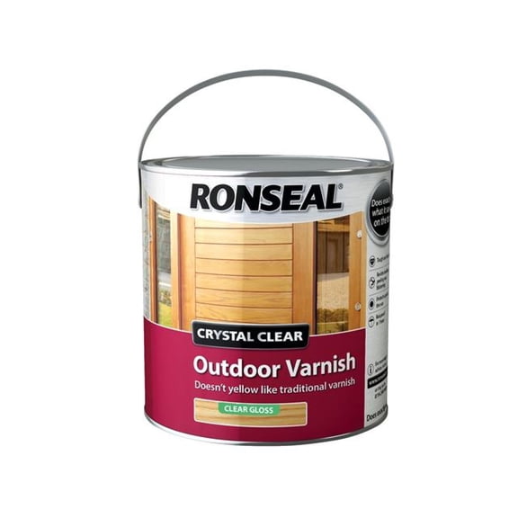 Ronseal - Crystal Clear Outdoor Varnish Matt 750ml