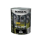 Ronseal - Direct to Metal Paint Black Satin 750ml