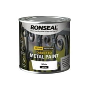 Ronseal - Direct to Metal Paint White Satin 250ml