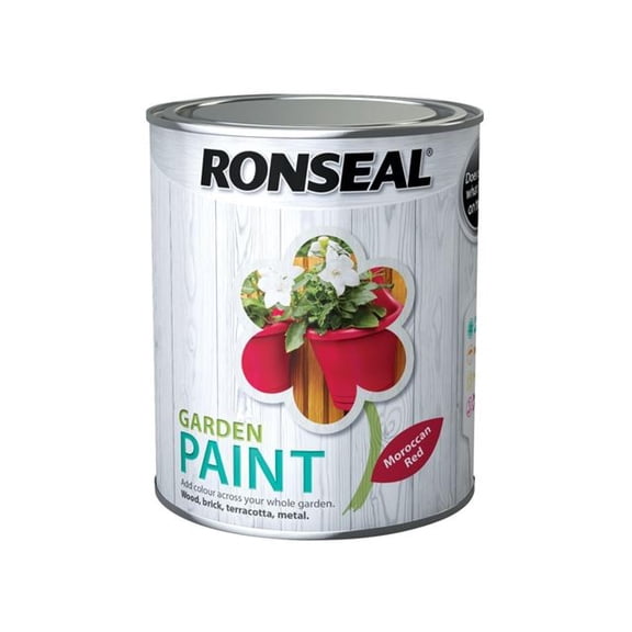 Ronseal - Garden Paint Moroccan Red 750ml