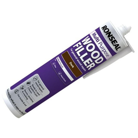 Ronseal - Multipurpose Wood Filler Cartridge Dark 310ml