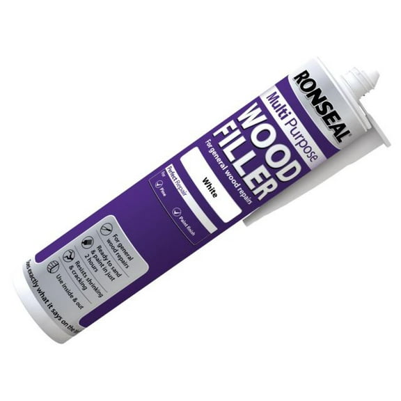 Ronseal - Multipurpose Wood Filler Cartridge White 310ml