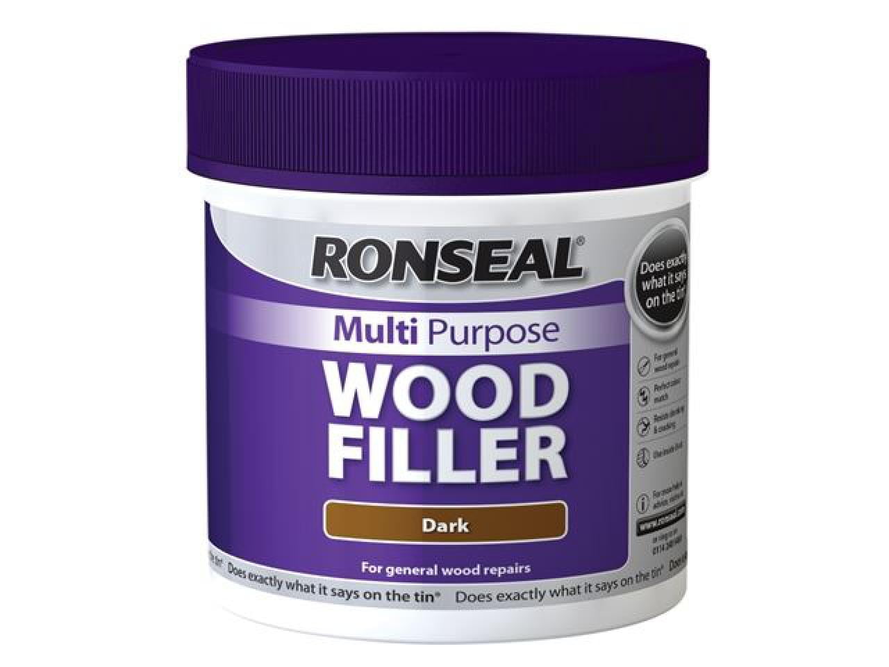 Ronseal - Multipurpose Wood Filler Tub Dark 465g