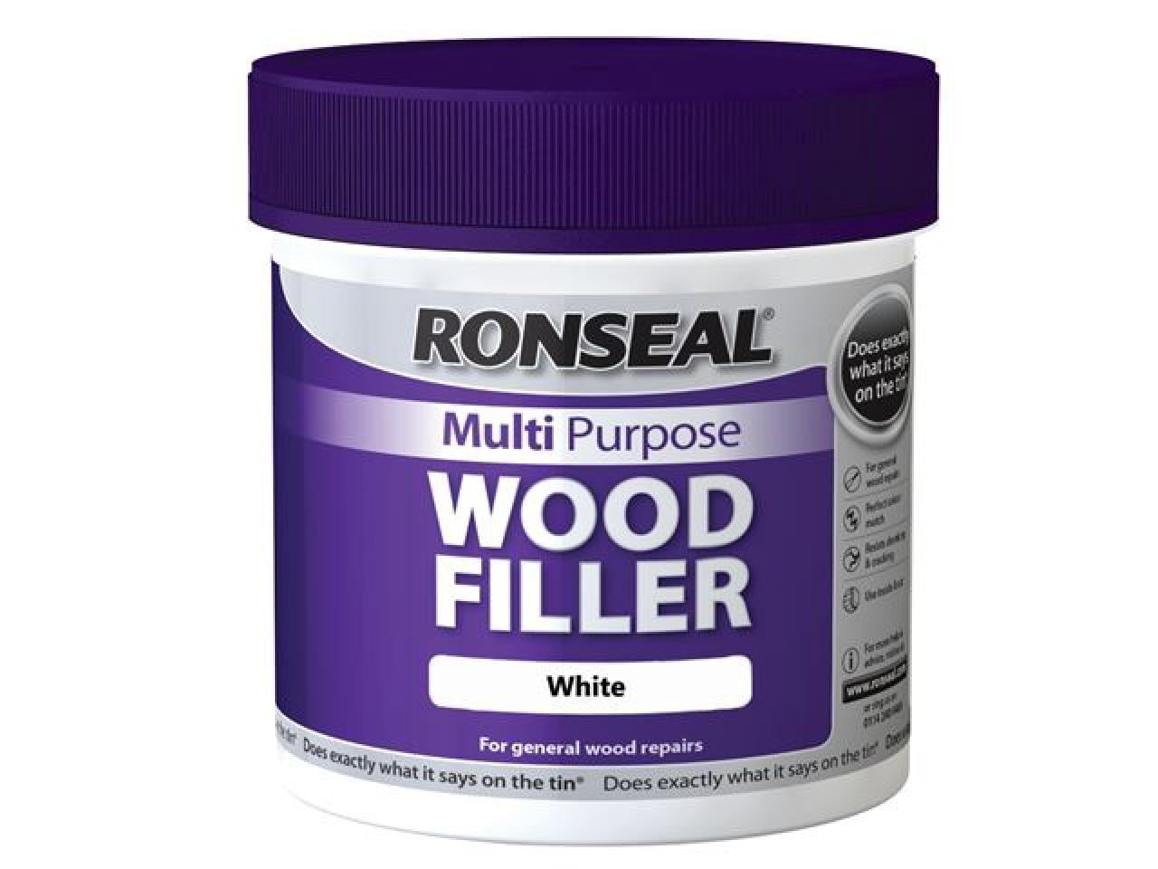 Ronseal - Multipurpose Wood Filler Tub White 465g