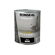 Ronseal - One Coat Tile Paint Black Gloss 750ml