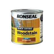 Ronseal - Quick Drying Woodstain Satin Natural Oak 250ml
