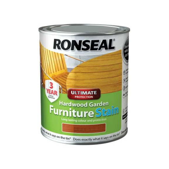 Ronseal - Ultimate Protection Hardwood Garden Furniture Stain Natural Cedar 750ml