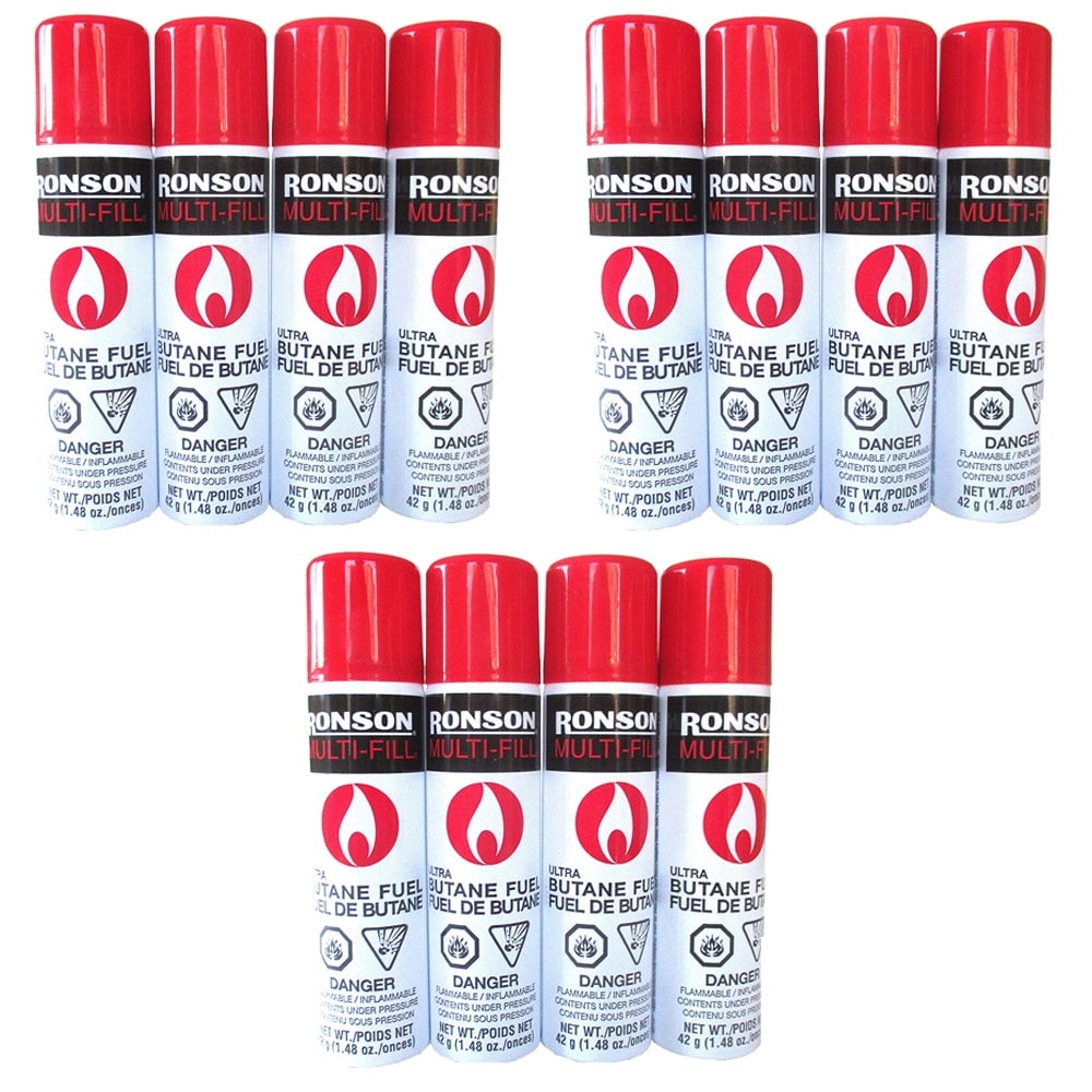 Ronson 1.48 oz MultiFill Ultra Butane Fuel 42 g Lot of 4 (pack of 3