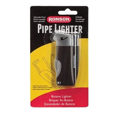 Ronson Pipe Lighter with Spoon, Poker and Tamper, Adjustable Flame, Refillable