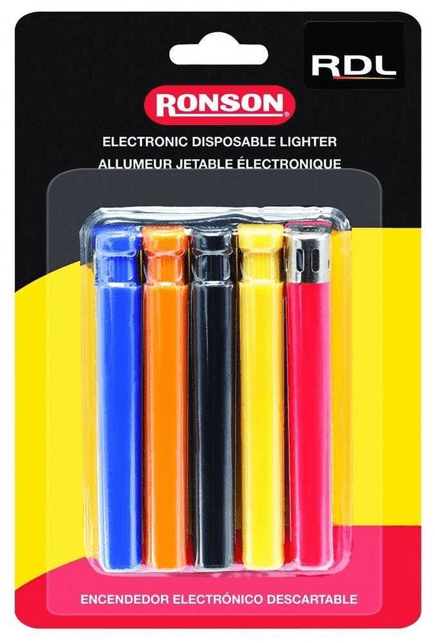 disposable electronic cigarette lighters Ronson RDL Set of 5 Disposable Lighters Electronic Ignition