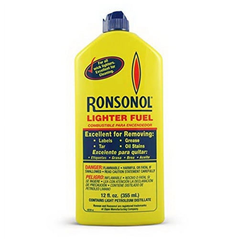 Ronson Ronsonol Refillable Lighter Fluid for Cleaning, 12 oz, 3 Pack