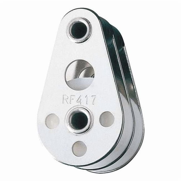 Ronstan Dbl Pulley,Fixed Eye,5 1/6In,Height 1In RF417