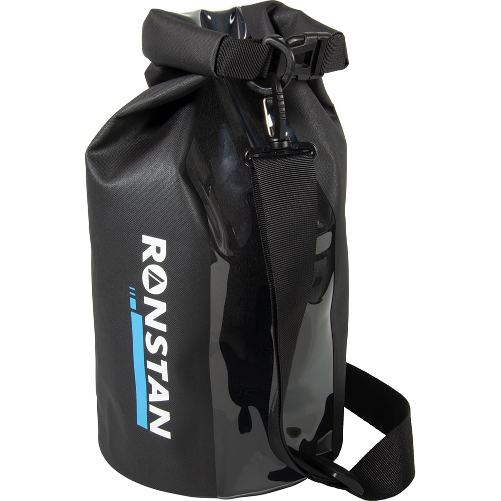 Ronstan Waterproof Dry Bag - Roll Top Dry for Boating, Rafting, Beach, Kayaking, Hiking, Camping and Fishing with Waterproof,Black,Medium