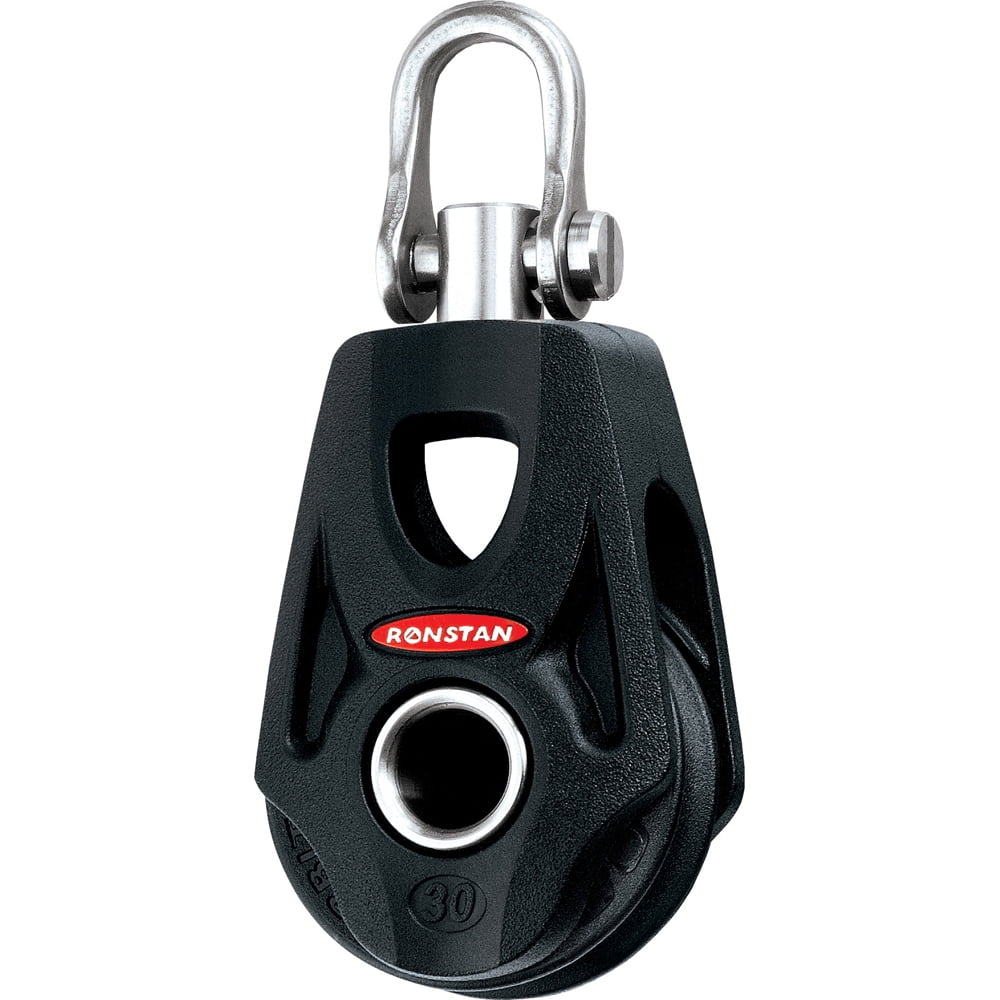 Ronstan Series 20 Triple Ball Bearing Block - 2-Axis Shackle Head, Becket Style For Sailing