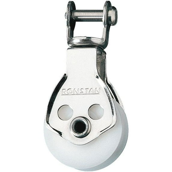 Ronstan Single Pulley,Swivel Shackle Head,1/4In,W1/2In RF573