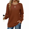 thumbnail image 1 of Ronuti Women's Sweaters Pullover Long Sleeve Tops Fall Outfits 2025 Clothes Fashion Clothing School Outfits for Teacher Caramel L, 1 of 8