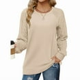 thumbnail image 1 of Ronuti Crewneck Sweatshirt Long Sleeve Sweater Winter Sweaters Loose Fit, 1 of 8