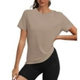 thumbnail image 1 of Ronuti Fall Winter Workout Tops for Women UPF 50+ Breathable Quick Dry Loose Fit T Shirt Outdoor Yoga Running Hiking Gym Tee Top, 1 of 7