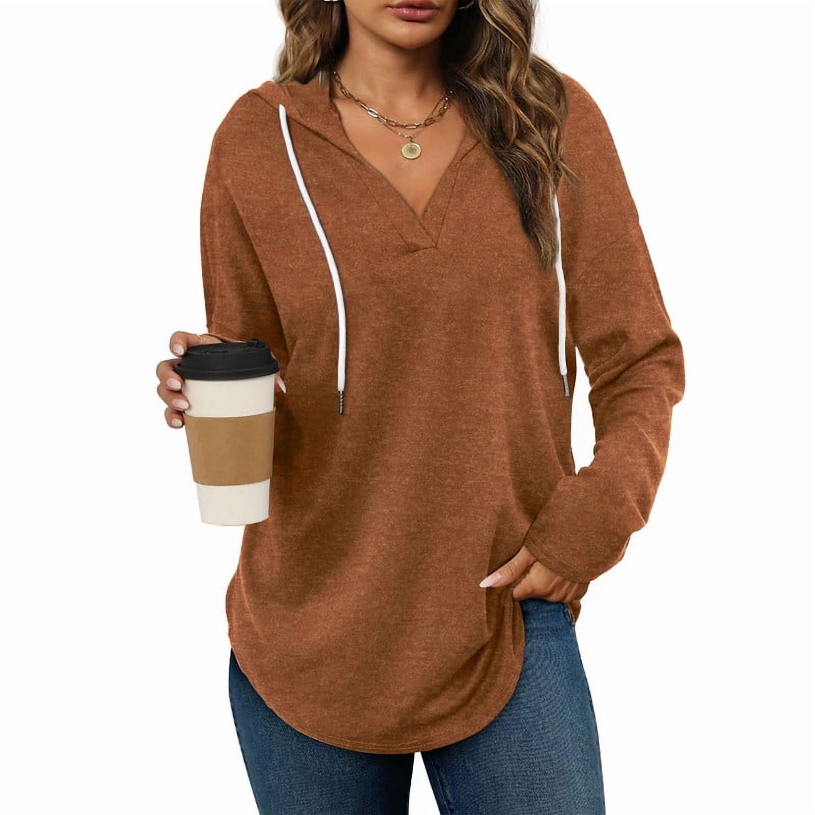 Ronuti Oversized Pullover Hoodie – Loose Fit Fashion Top for Women