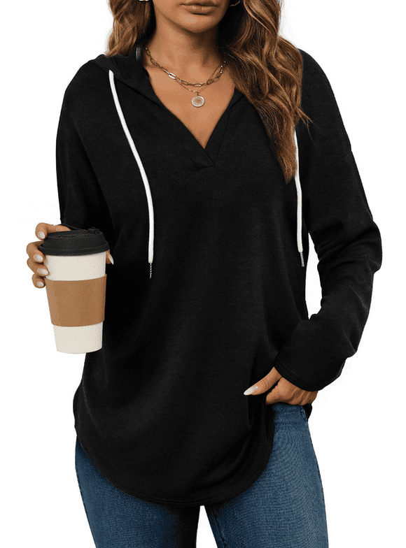 Womens Fashion Tops Fall Hoodies Pullover Oversized Sweatshirts Long SLeeve Shirts Loose Fit