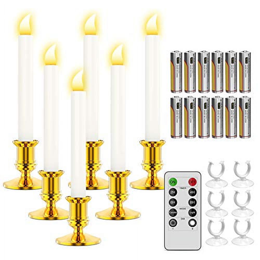 Ronxs Window Candles, 6 Pcs Led Candles With Batteries, Window Lights