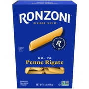 Ronzoni Penne Rigate, 16 oz, Ridged Non-GMO Pasta for Chunky Sauces, (Shelf Stable)