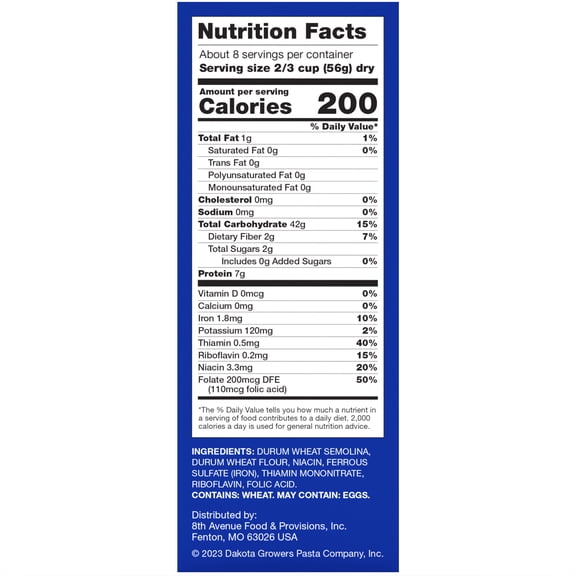 Ronzoni Rigatoni Pasta 16 oz Large Ribbed Tubes Non-G 4-Pack (4 packages)