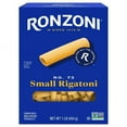 thumbnail image 1 of Ronzoni Small Rigatoni 16 oz Ribbed Tubular Pasta Non GMO (Pack of 6), 1 of 1