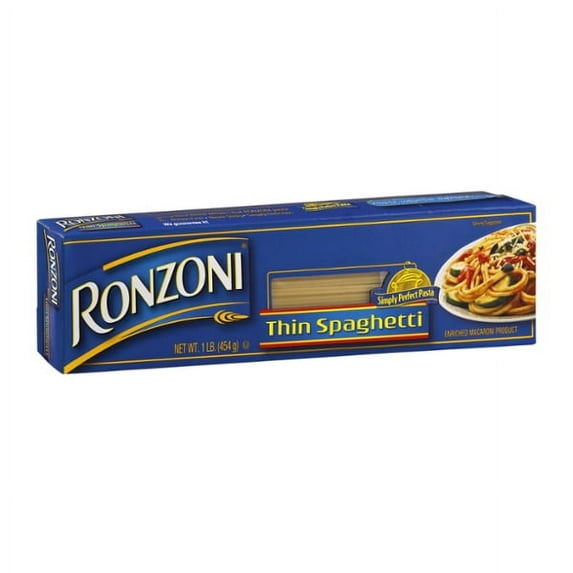 Ronzoni Thin Spaghetti 16 oz box (Pack of 3)