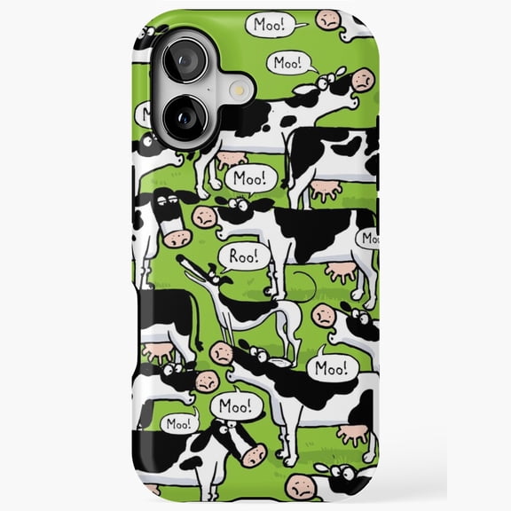 RooMoo! Playful Art Phone Case for iPhone 17 16 15 14 13 12 11 Pro Max