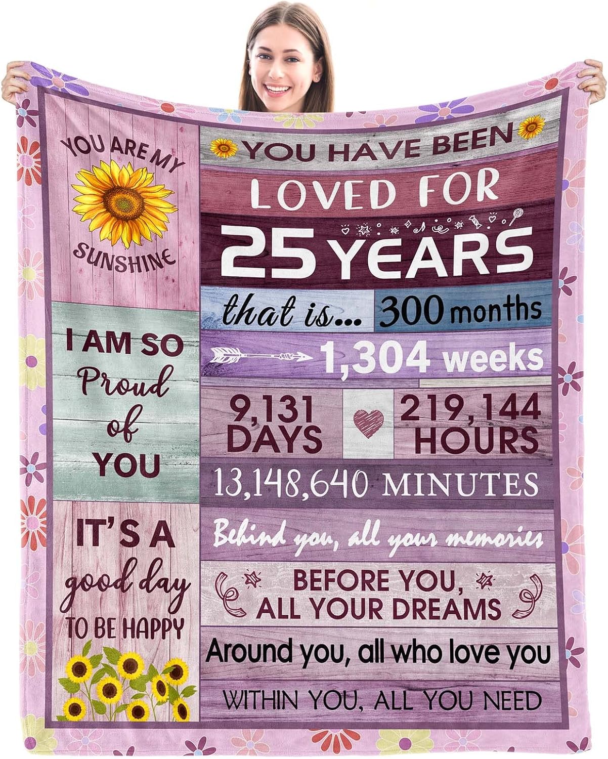 RooRuns 25th Birthday Gifts for Women 25th Birthday Decorations for