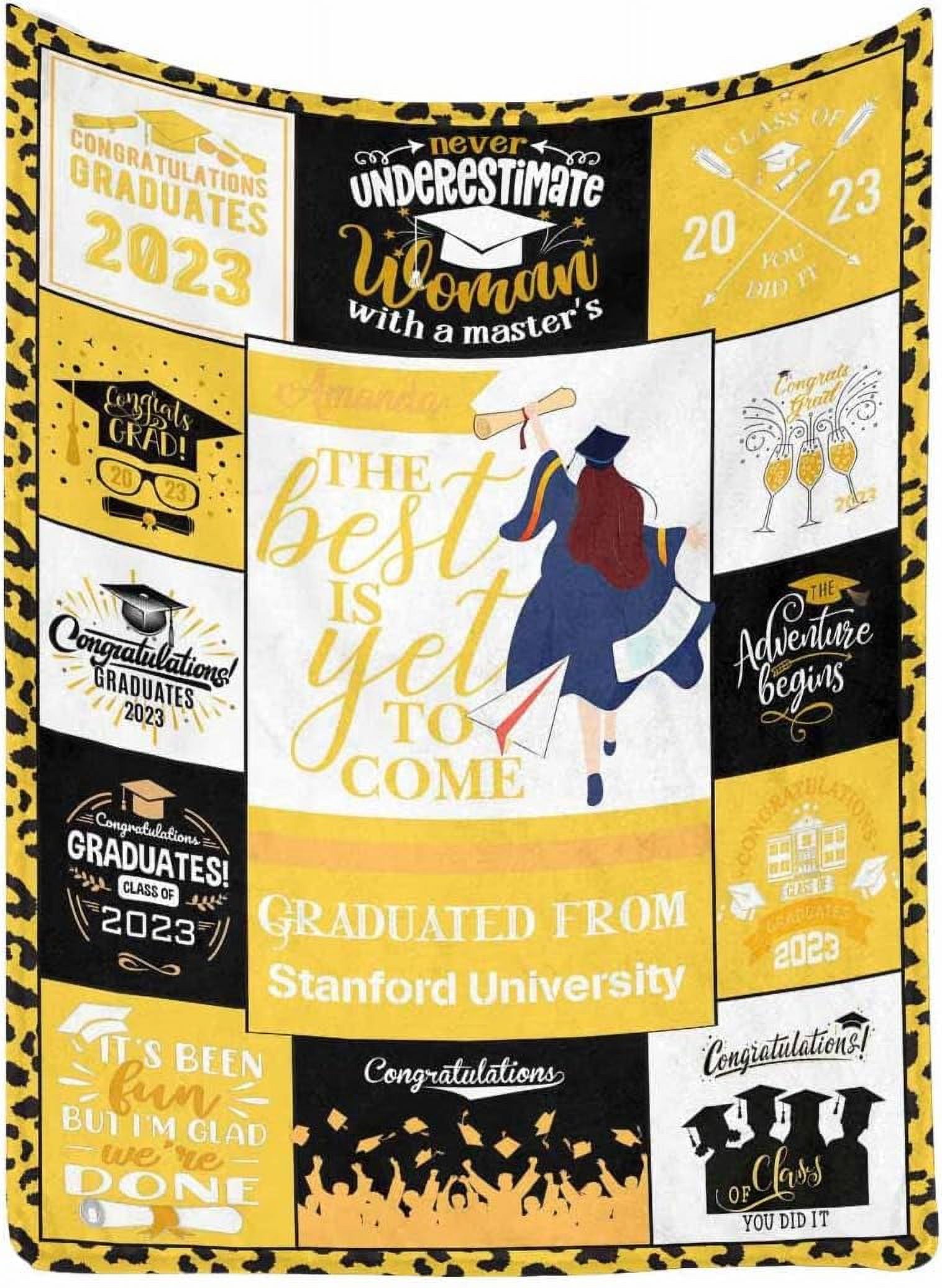 RooRuns Blanket for Graduation, Graduated from Senior High School