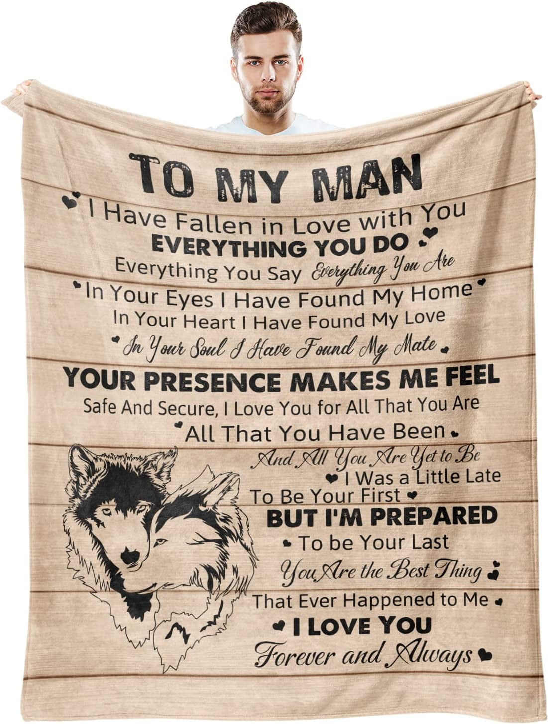 RooRuns Gifts for Husband, Husband Gifts Blanket from Wife, Anniversary  Romantic Gifts for Him, Birthday Gifts for Husband Blanket, Husband Gifts  for Christmas Valentine Fathers Day, Hubby Gifts 