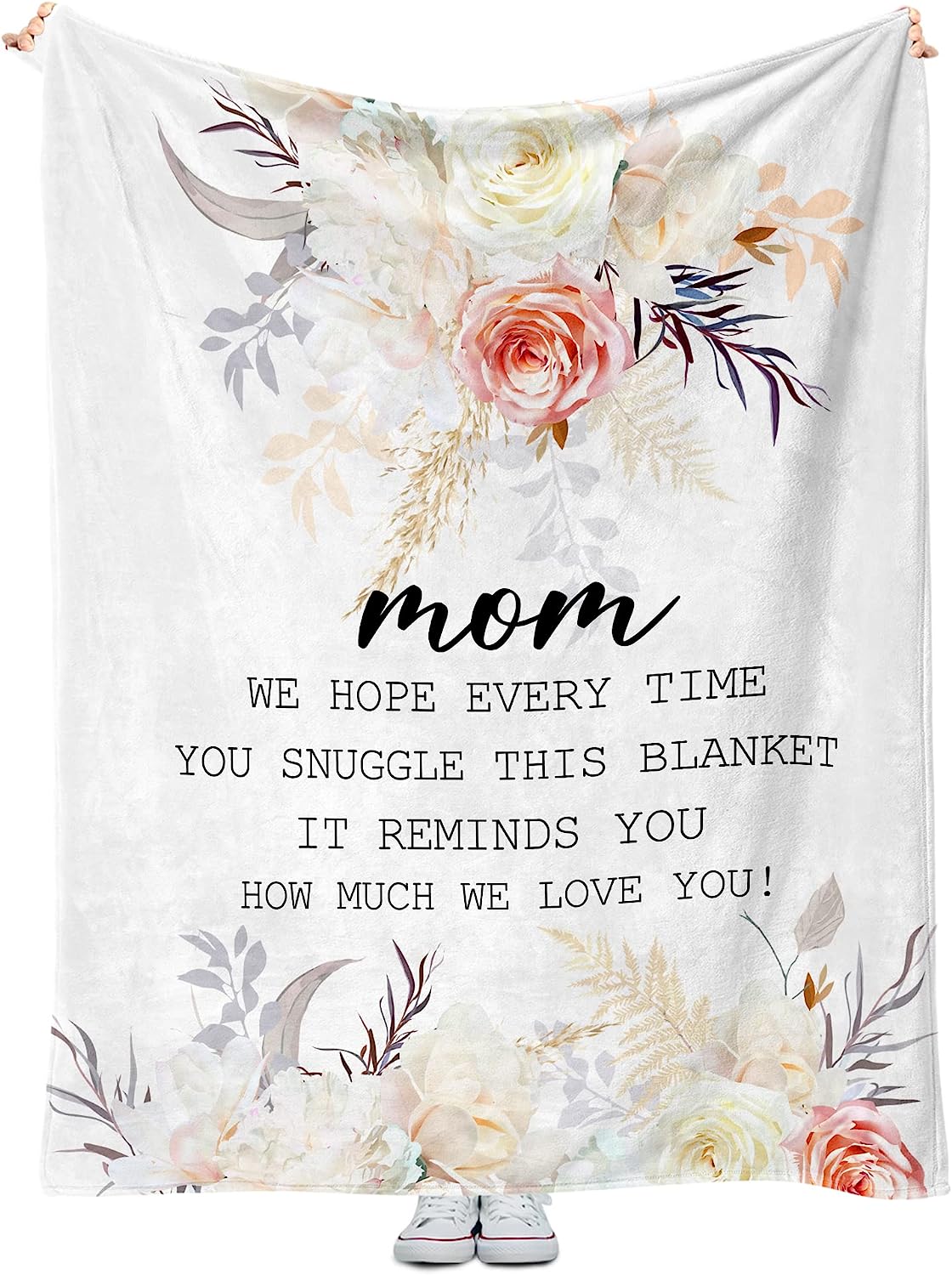 RooRuns Granddaughter Blanket from Grandma, Granddaughter Gifts from