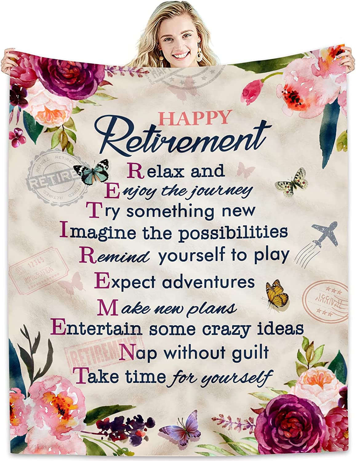 RooRuns Happy Retirement Gifts for Women 2022 Retirement Appreciation