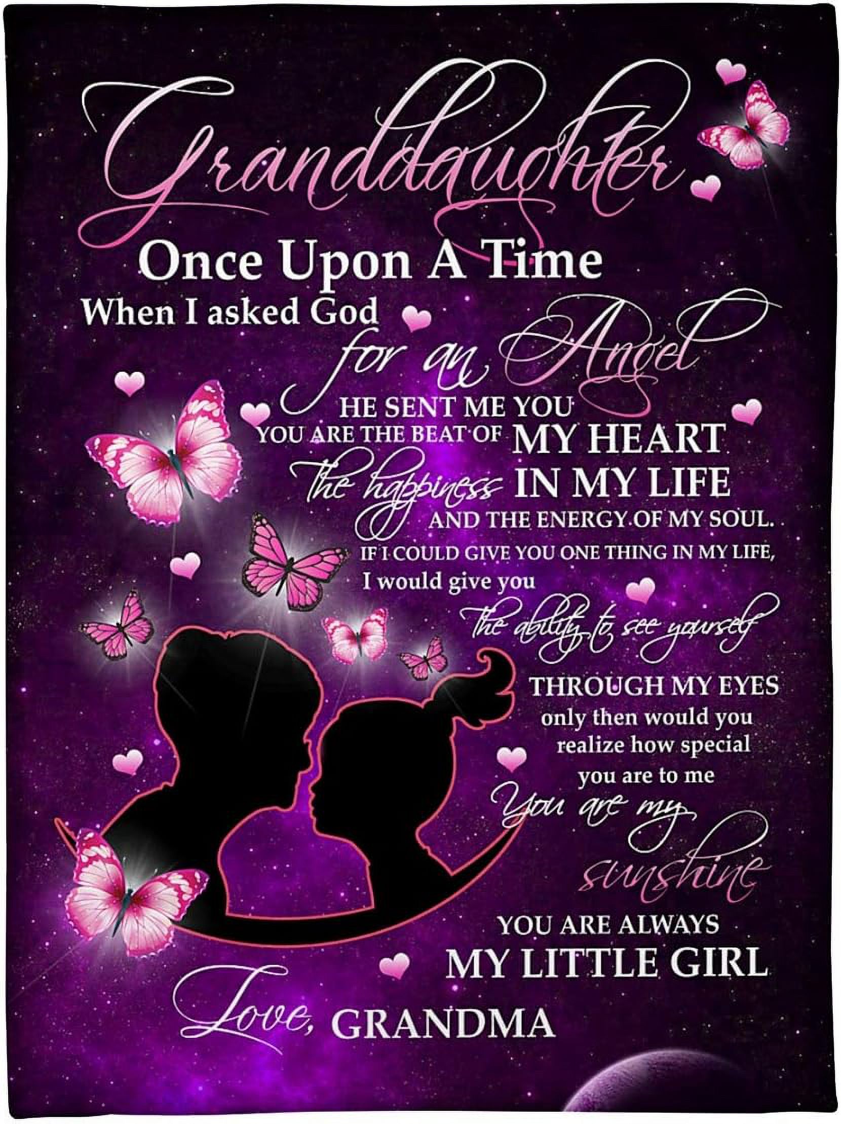 RooRuns to My Granddaughtergradma Bed Throw Tapestry Blanket Gift