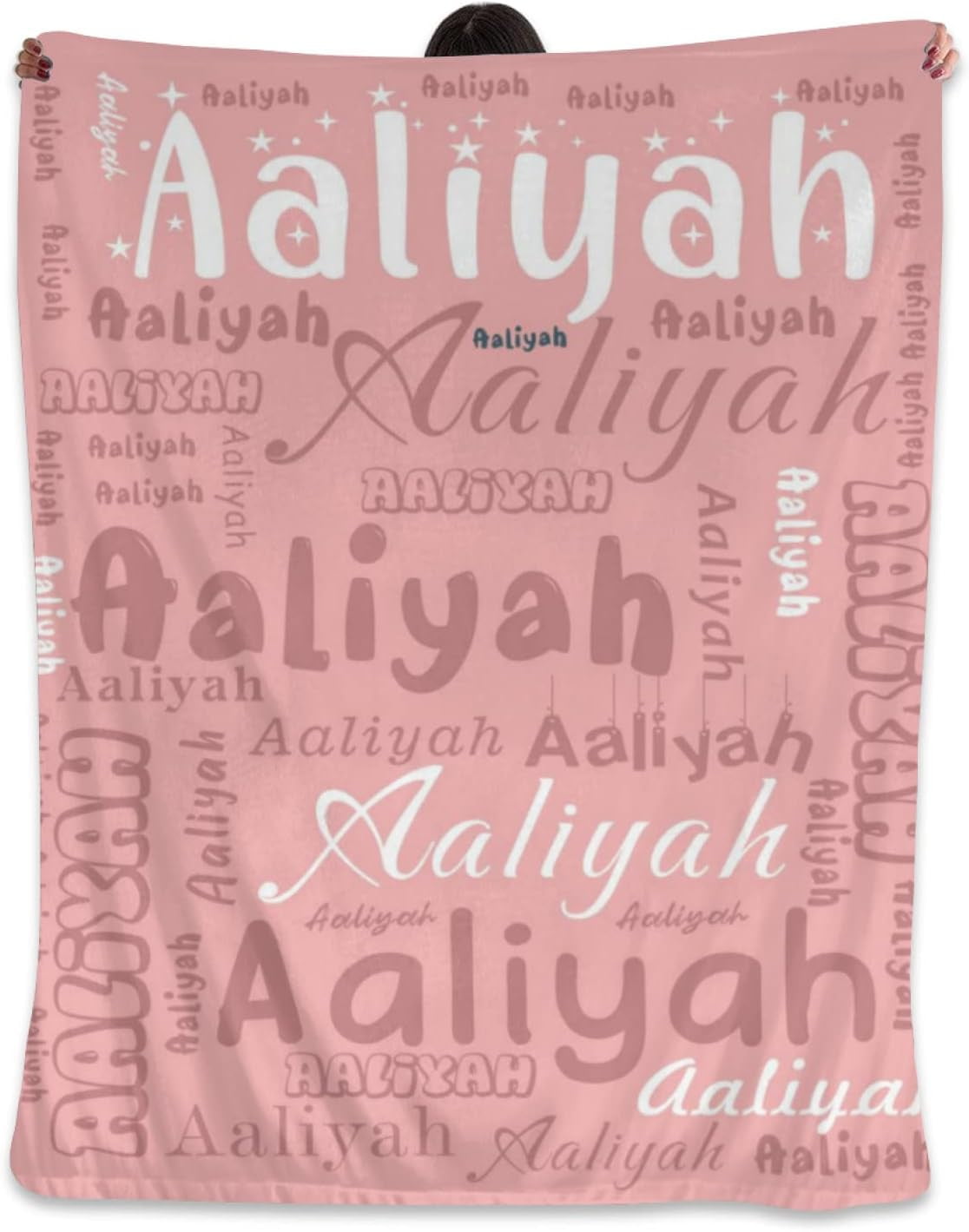 RooRuns Personalized Blankets for Adults Kid Custom Blanket with Name