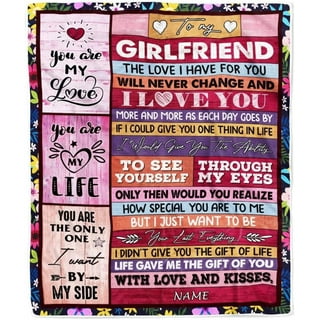 Familyloveshop LLC Gifts Blanket To My Girlfriend, Sunflower Fleece  Blanket, Anniversary Birthday Gifts, Romantic Gift From Boyfriend,  Valentines Day Gift 