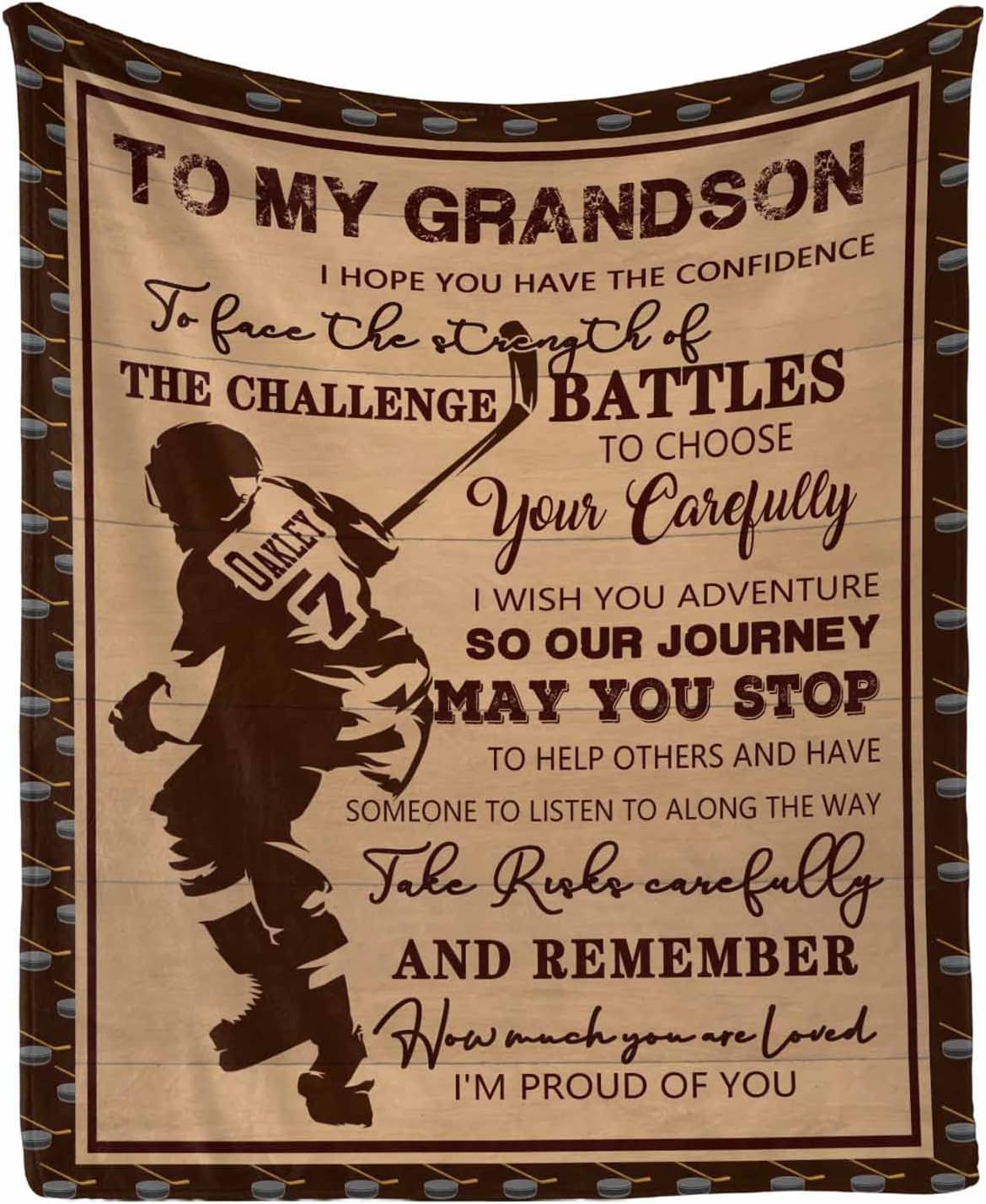 RooRuns Personlaized Blanket to My Daughter from dad Father, Daughter