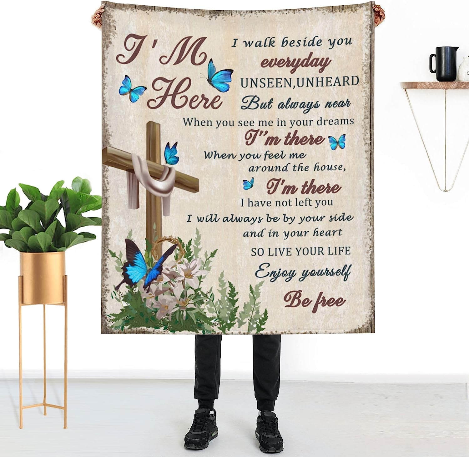 RooRuns Remembrance Blanket, Gifts Ideas for Grieving Parents, Grieving