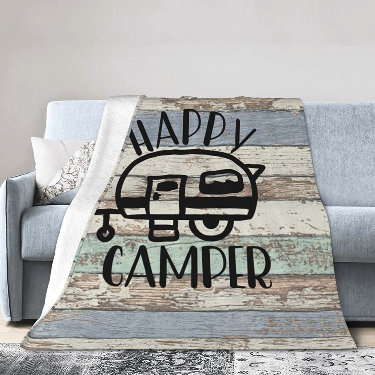 Camper throw blanket sales