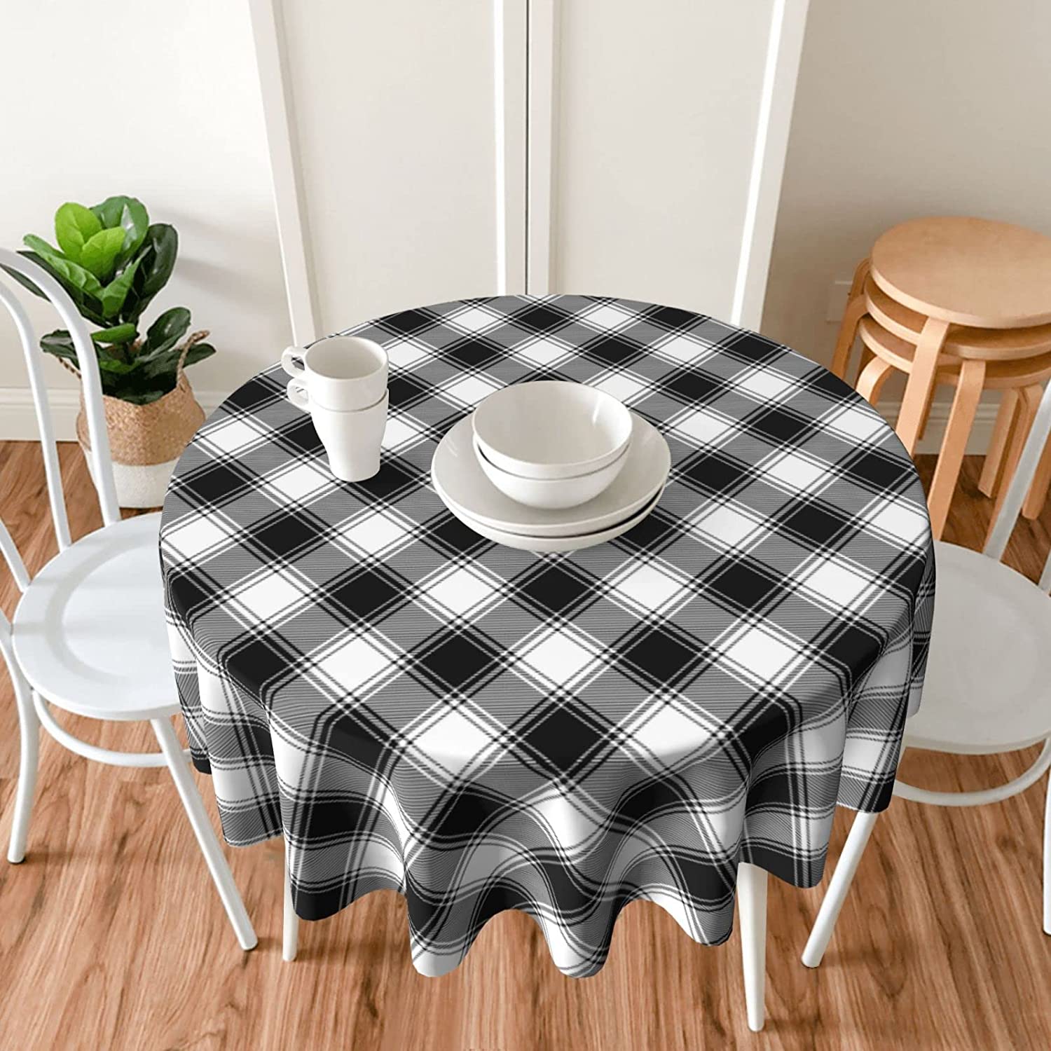 RooRuns Toile Tablecloth,French Country Decor,Blue and White Tablecloth