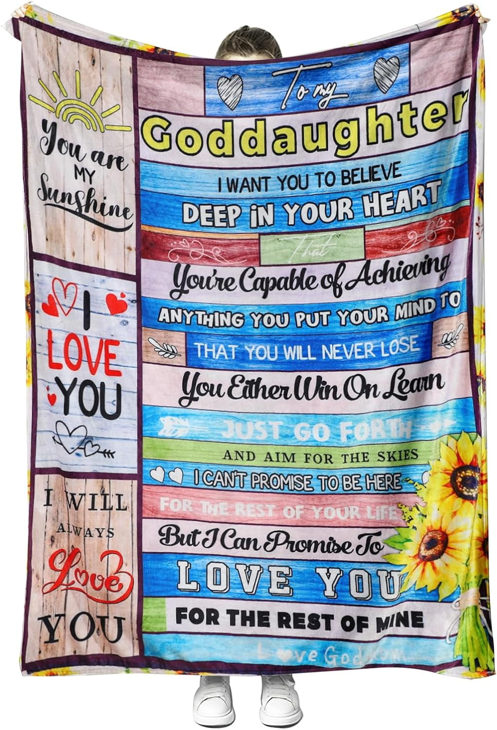 RooRuns to My Goddaughter Throw Blanket from Godmom Gift Blanket for